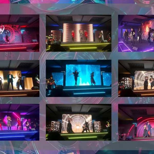 Espectáculo y performance de Total Events en Madrid